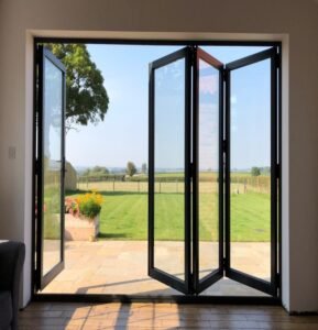 About Black Aluminum-Glass Bifold Doors