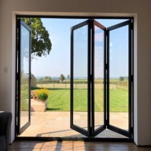 About Black Aluminum-Glass Bifold Doors