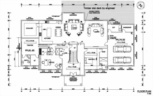 Floor plan reviewed for a whole-house customization project