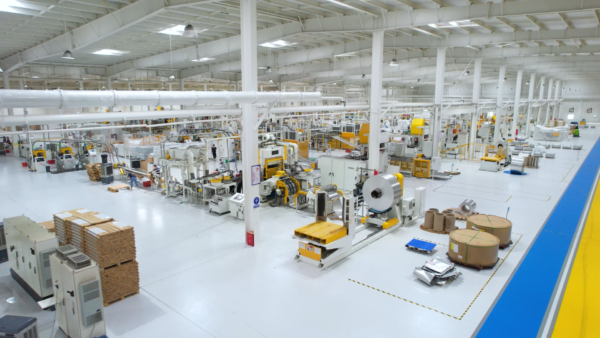 Automated production lines inside the George Group factory