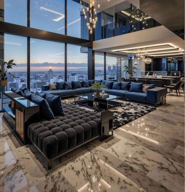 Gray White Marble Floors