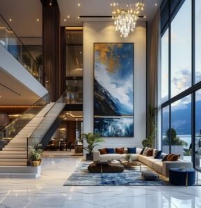 High-Rise White Luxury Marble Floors