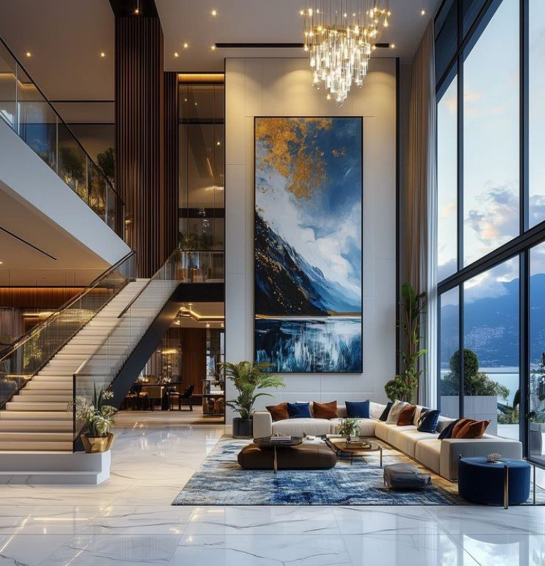 High-Rise White Luxury Marble Floors
