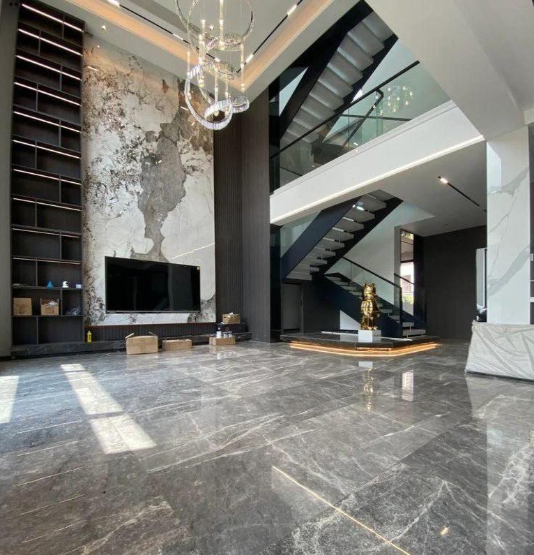 Dark Gray Marble Floors