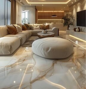 Beige Gold Vein Marble Floors