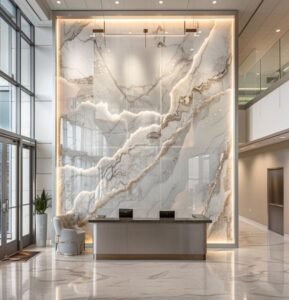 Light Beige Gold Vein Marble Wall Panels