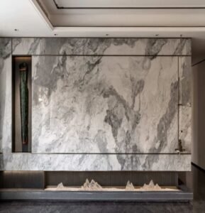 Gray White Landscape Marble Wall Panels