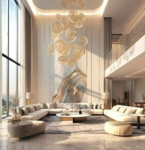 Light Tone Gold Vein Marble Wall Panels