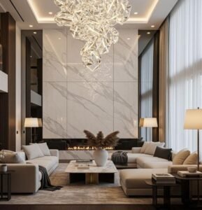 Light Gray Fine Vein Marble Wall Panels