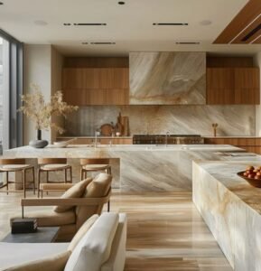 Beige Brown Marble Countertops