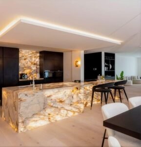 Illuminated Marble Countertops