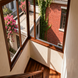 Classic universal ivory solid wood grid-pattern glass sliding window