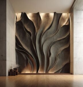 Industrial 3D Wall Panels boast rugged texture, industrial chic, crafted for bold design, add edgy charm to industrial lobby spaces.
