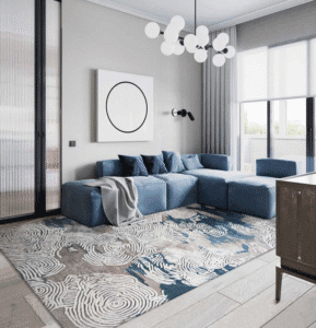 Abstract Wave Axminster Carpet