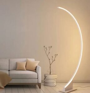 White Arc Floor Lamp