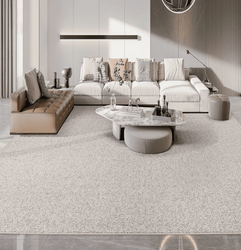 Beige Textured Berber Carpet