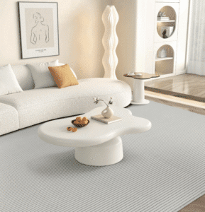 Light Grey Striped Berber Carpet