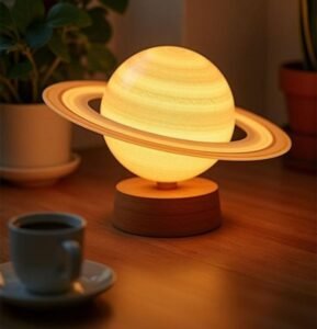 Saturn Planet Shaped Bedside Lamp