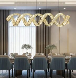 Gold Linear Chandelier