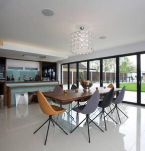 Multi-color Modern Dining Chairs display bold hues, modern style, create lively ambiance in vibrant dining spaces with their unique design.