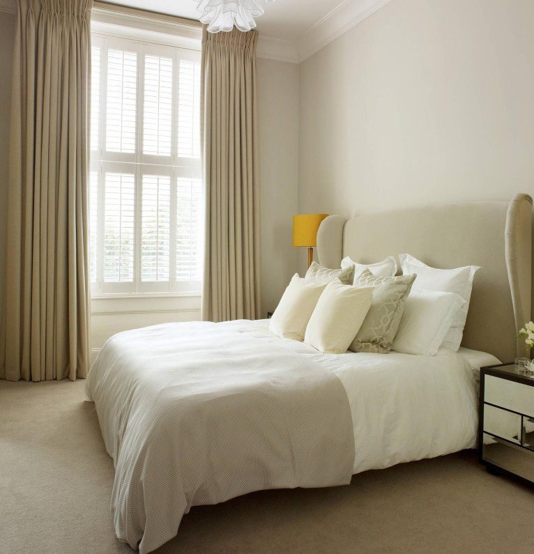 Beige Classic Linen Curtains