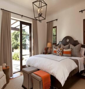 Linen Curtains for Rustic Bedroom