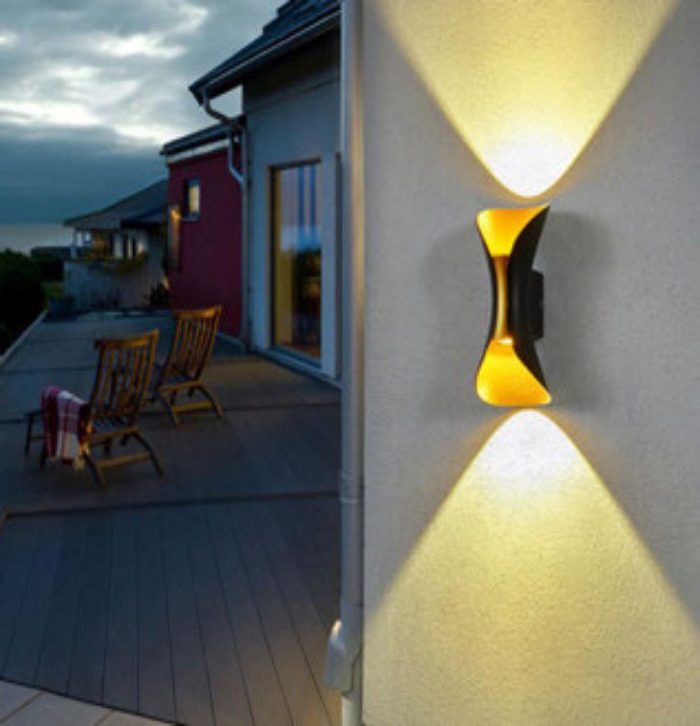 Bowtie Shape Yellow Outdoor Light