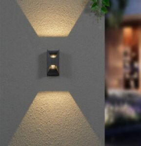 Dual Slot Hexagon Shadow Outdoor Light