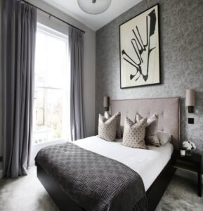 Grey Classic Pleated Curtains