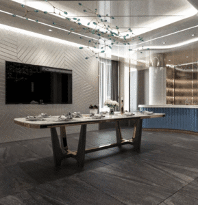 Rustic Dining Tiles – Modern Elegance