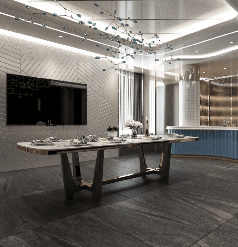 Rustic Dining Tiles – Modern Elegance
