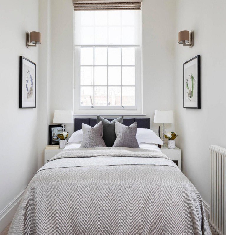 Grey Textured Modern Single Bed features sleek design, modern style, add cozy charm to contemporary small bedroom spaces.