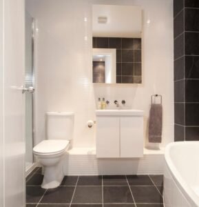 Minimalist Elongated Toilet boasts clean lines, sleek structure, adds refined charm to minimalist bathroom designs with its simple aesthetic and practical design.