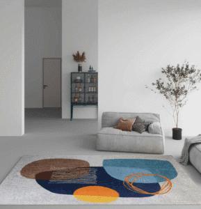 Colorful Abstract Woven Carpet