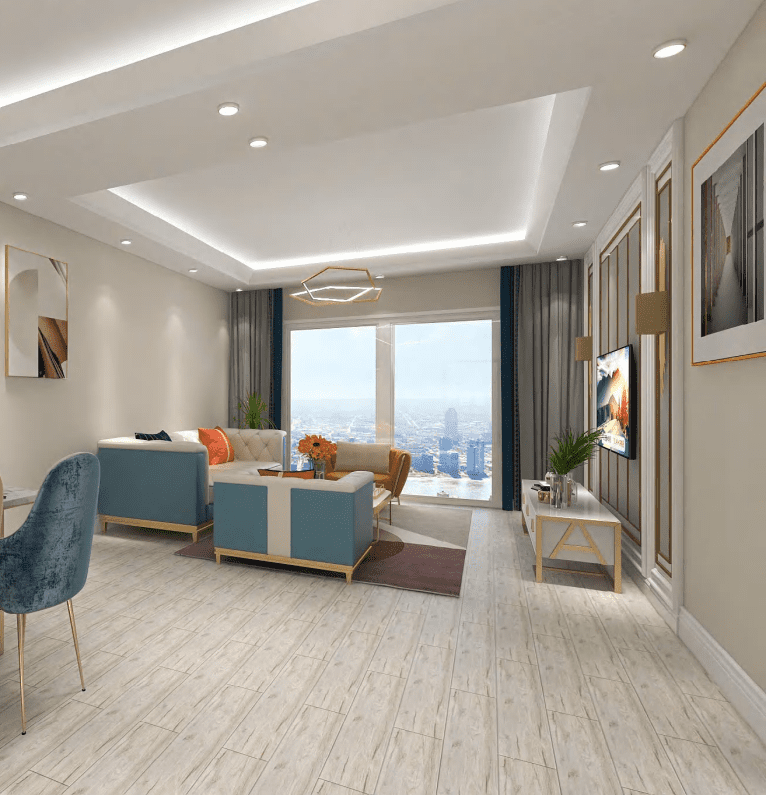 Light Beige Wood Look Tile