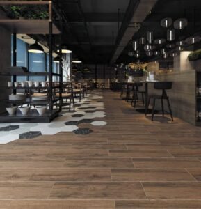 Dark Brown Wood Look Tile