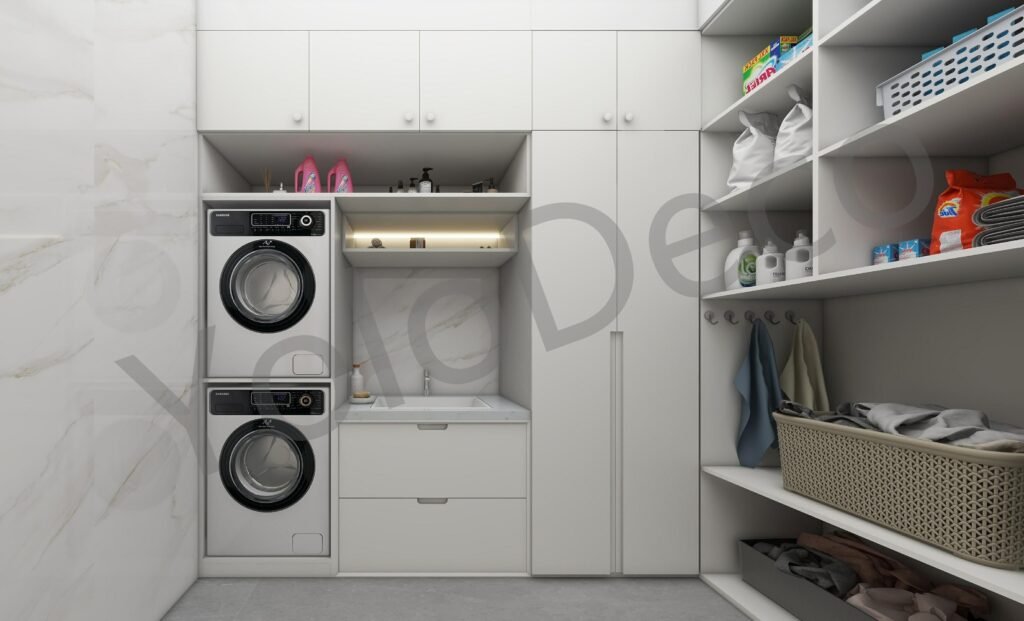Custom Laundry Room Storage Cabinets