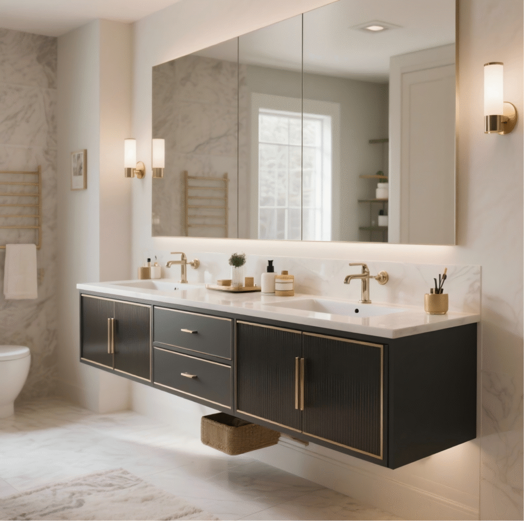 Luxury Double Vanity Height for Master Bath