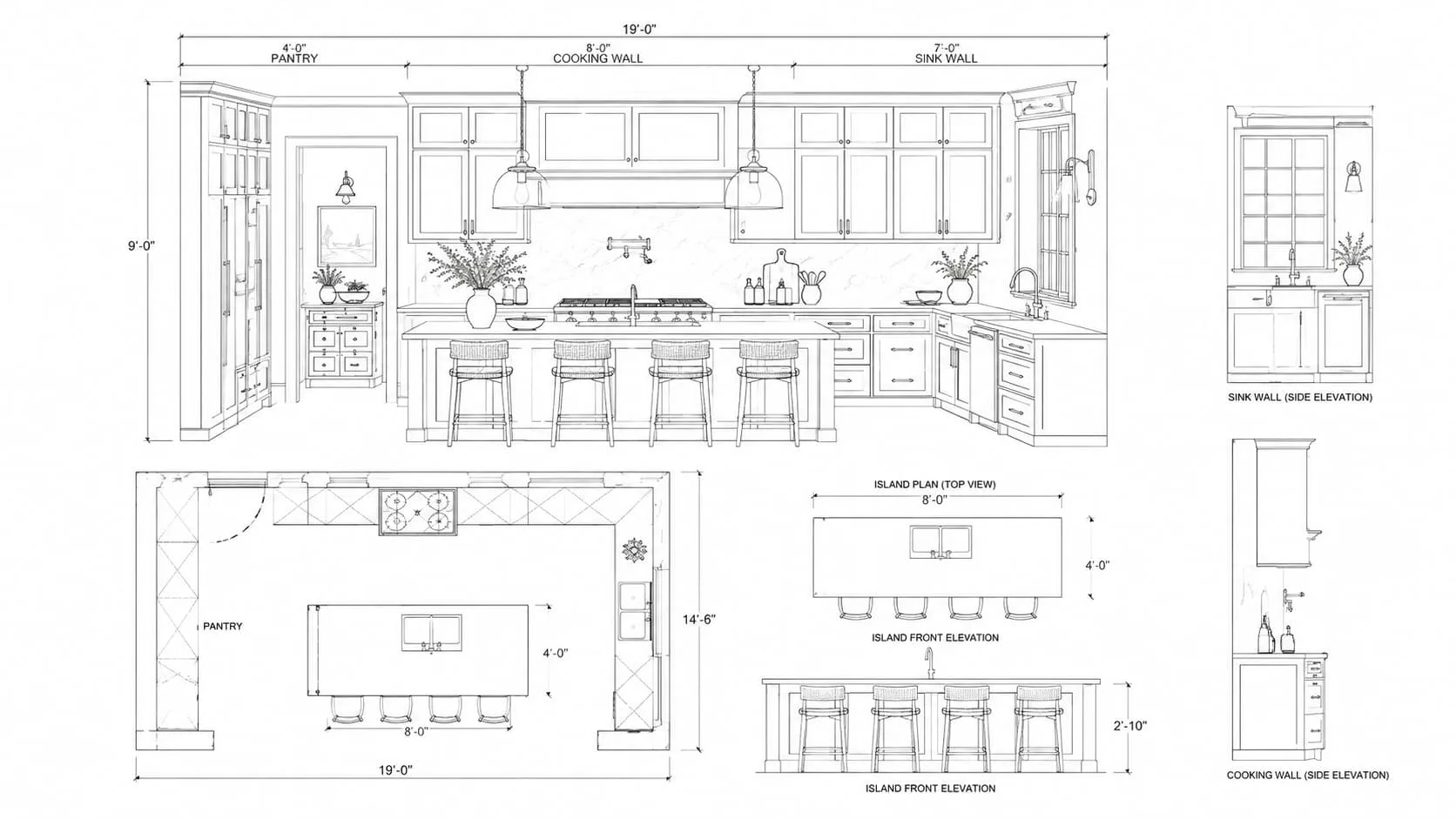 Approved 2D design elevations