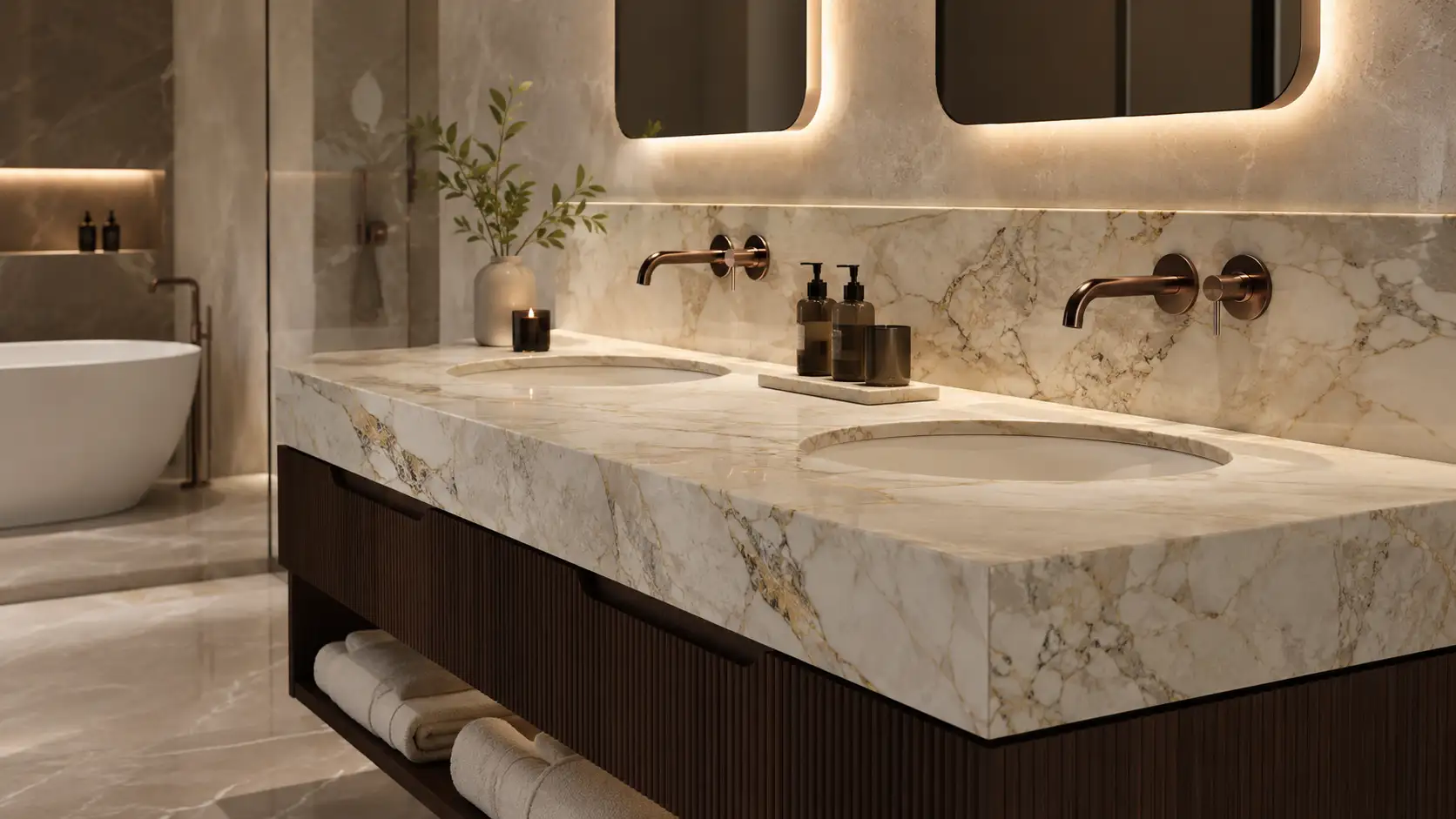 Stone bathroom vanity top