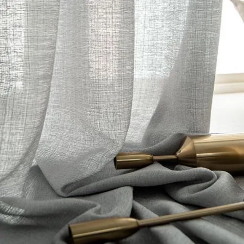 Curtain fabric detail with holdbacks