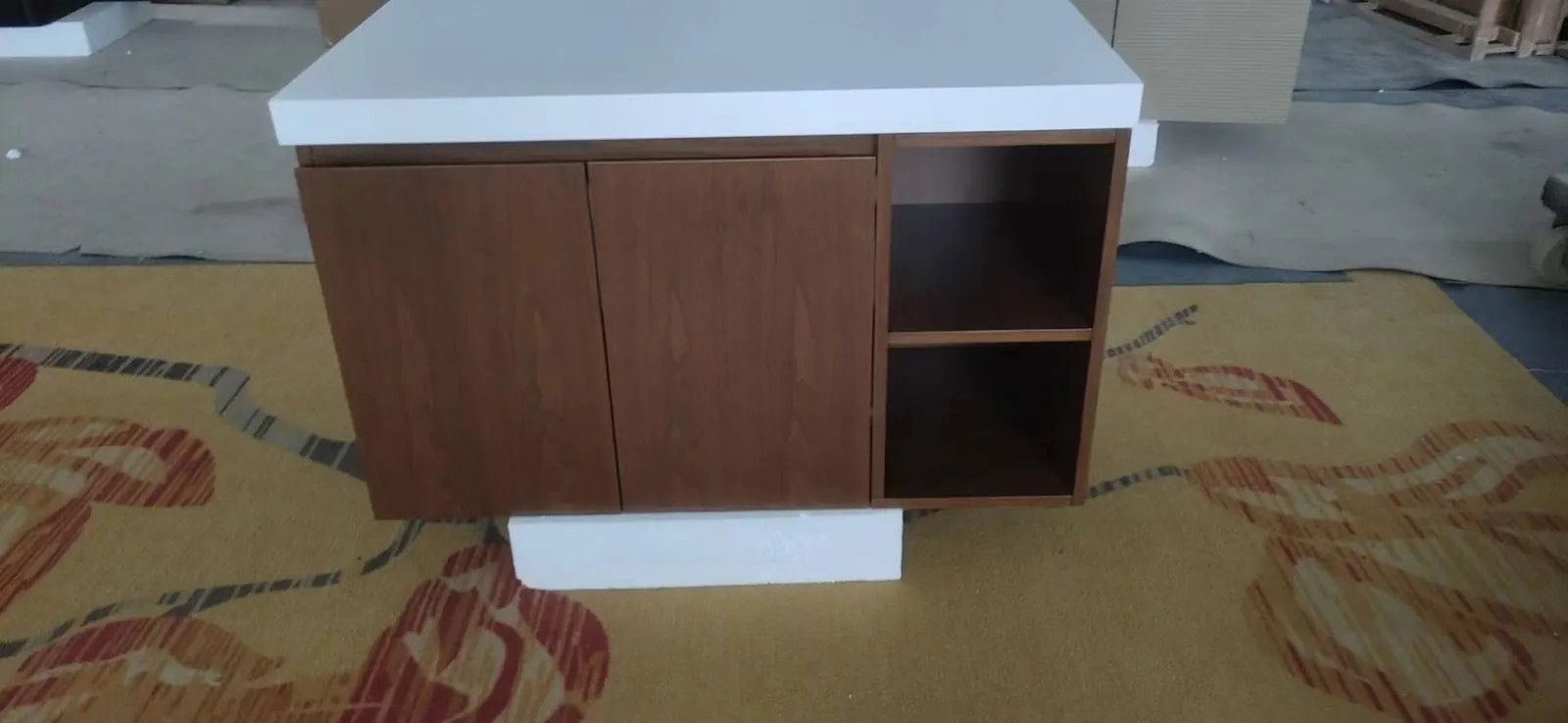 Finished cabinet inspected before packing