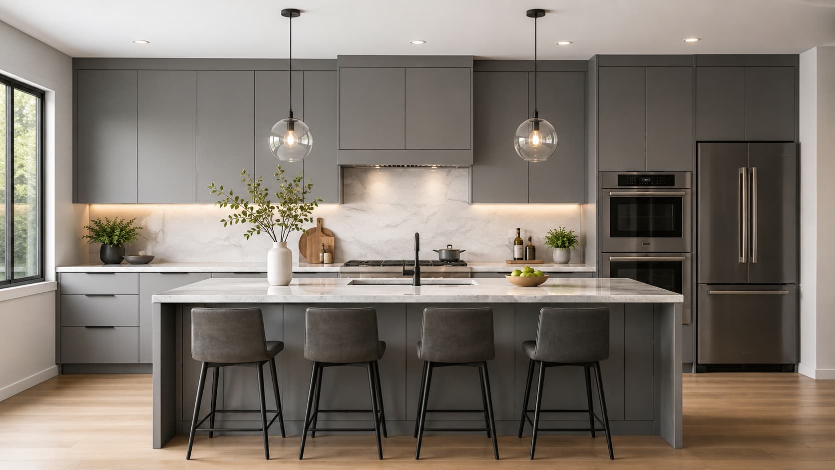 Grey Kitchen Cabinets
