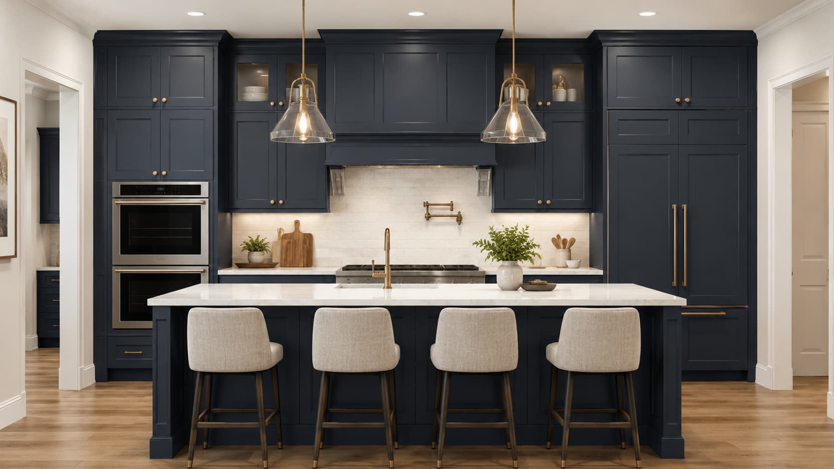 Navy Blue Kitchen Cabinets