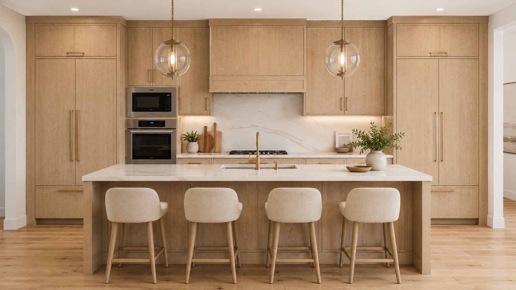 White Oak Kitchen Cabinets