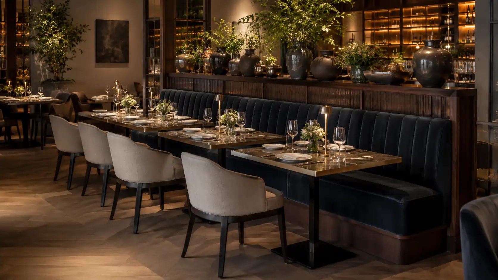 Furniture for restaurants and dining spaces