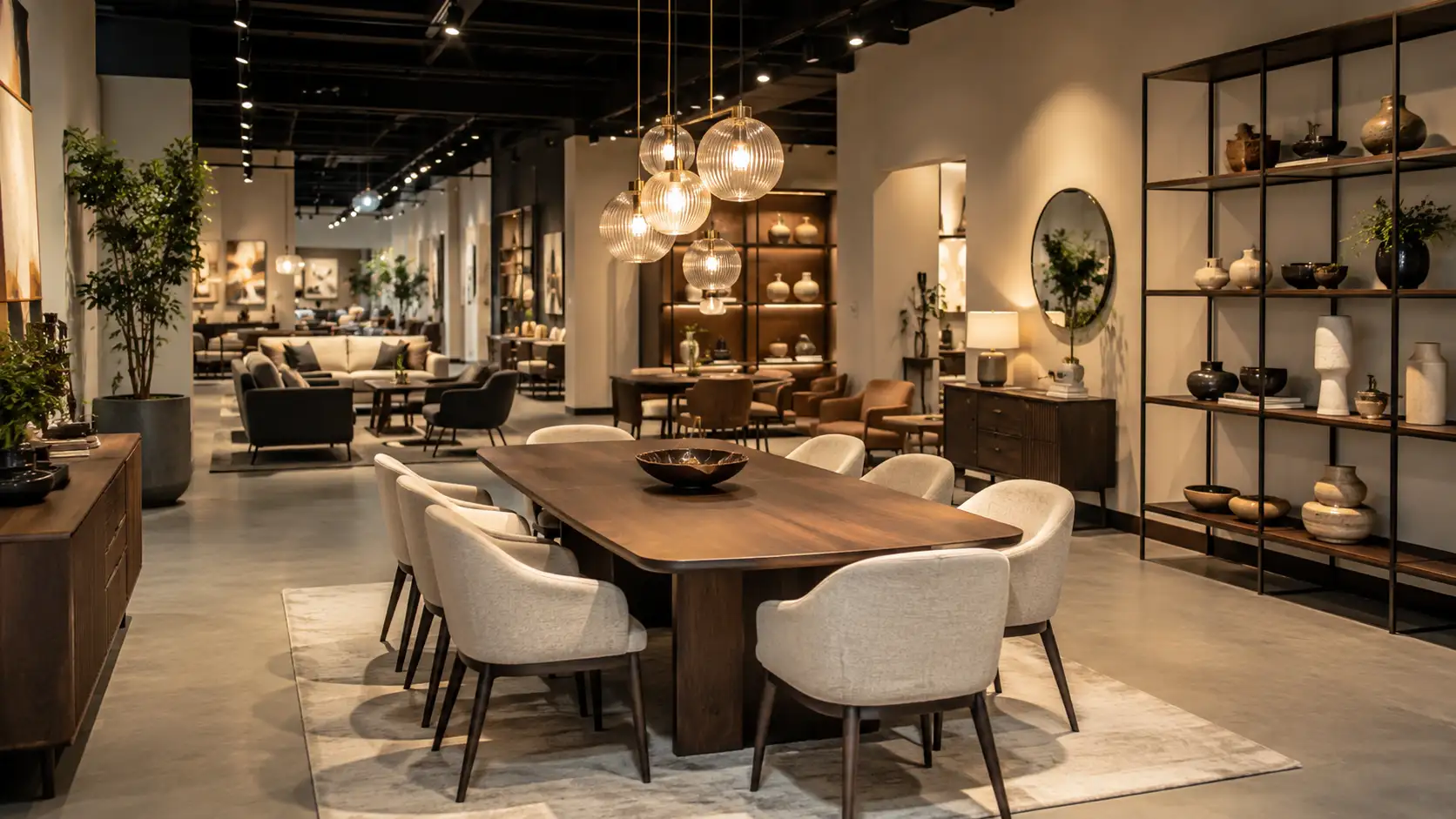 Furniture for retail and showroom spaces