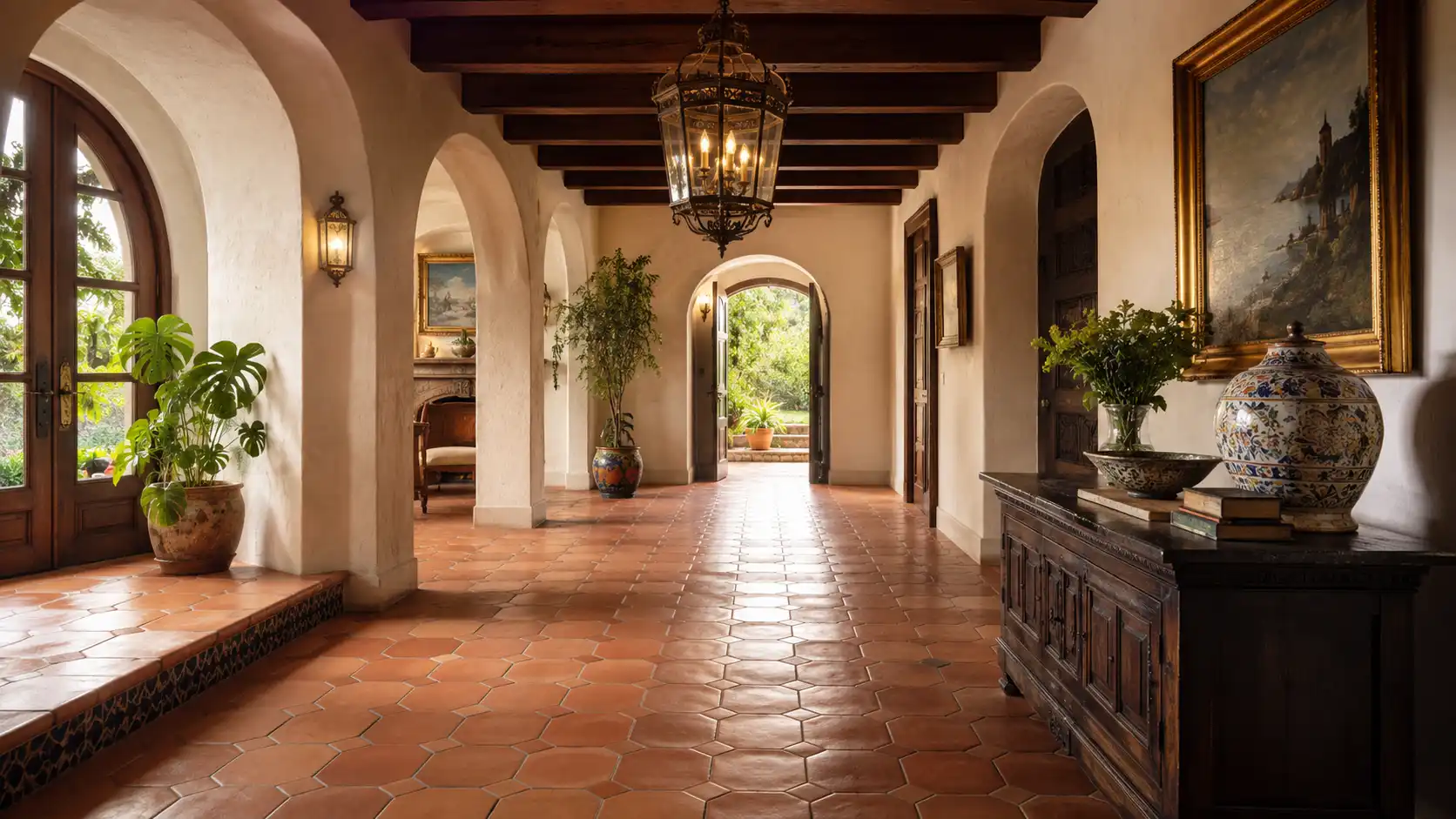 Saltillo terracotta tiles