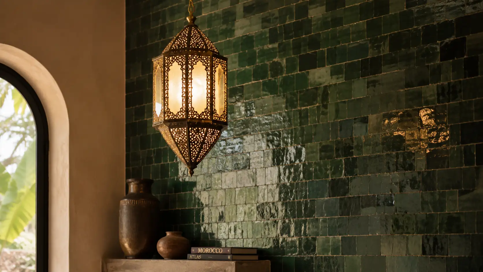 Zellige handmade-look tiles