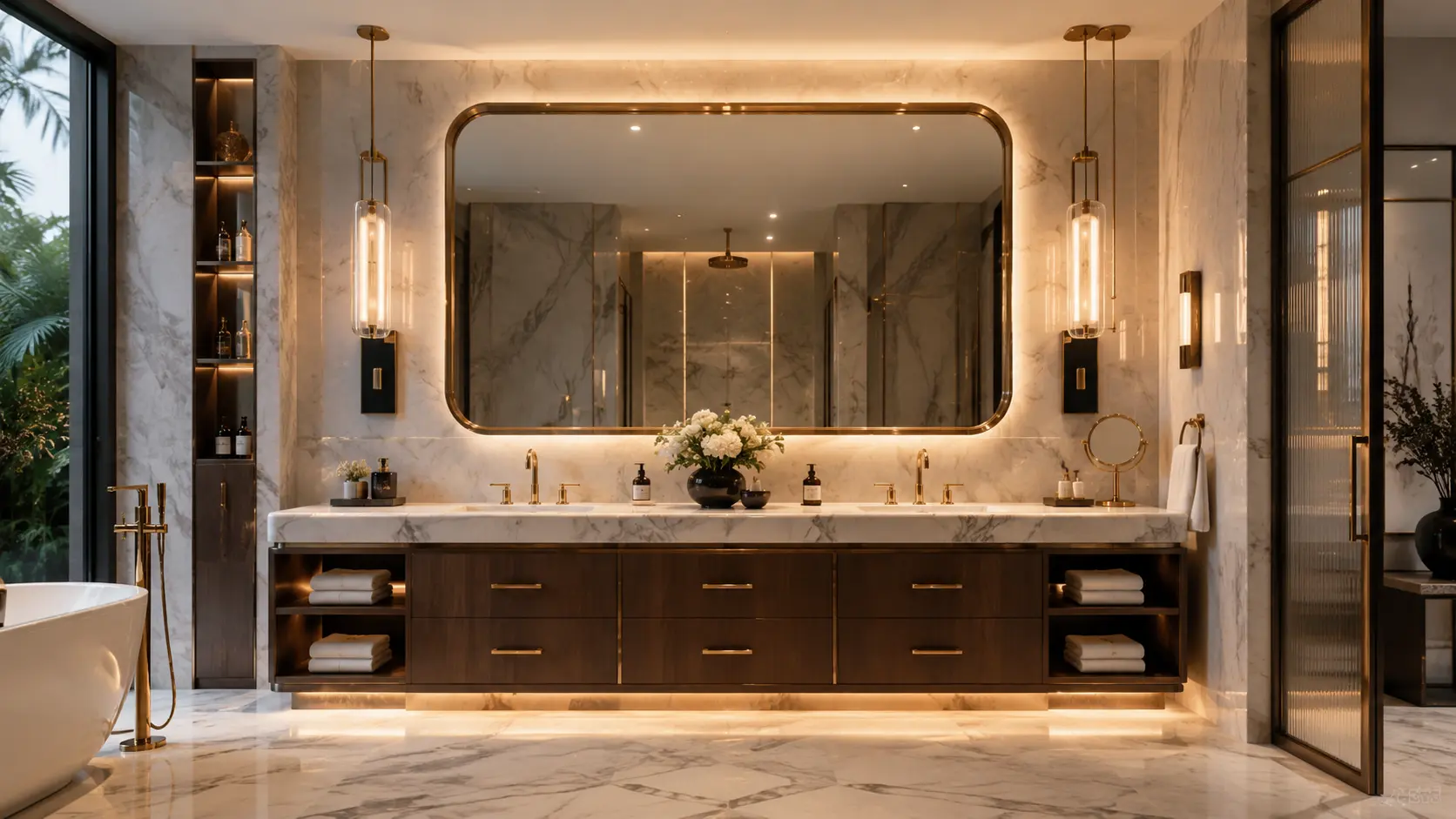 Bathroom in a luxury villa